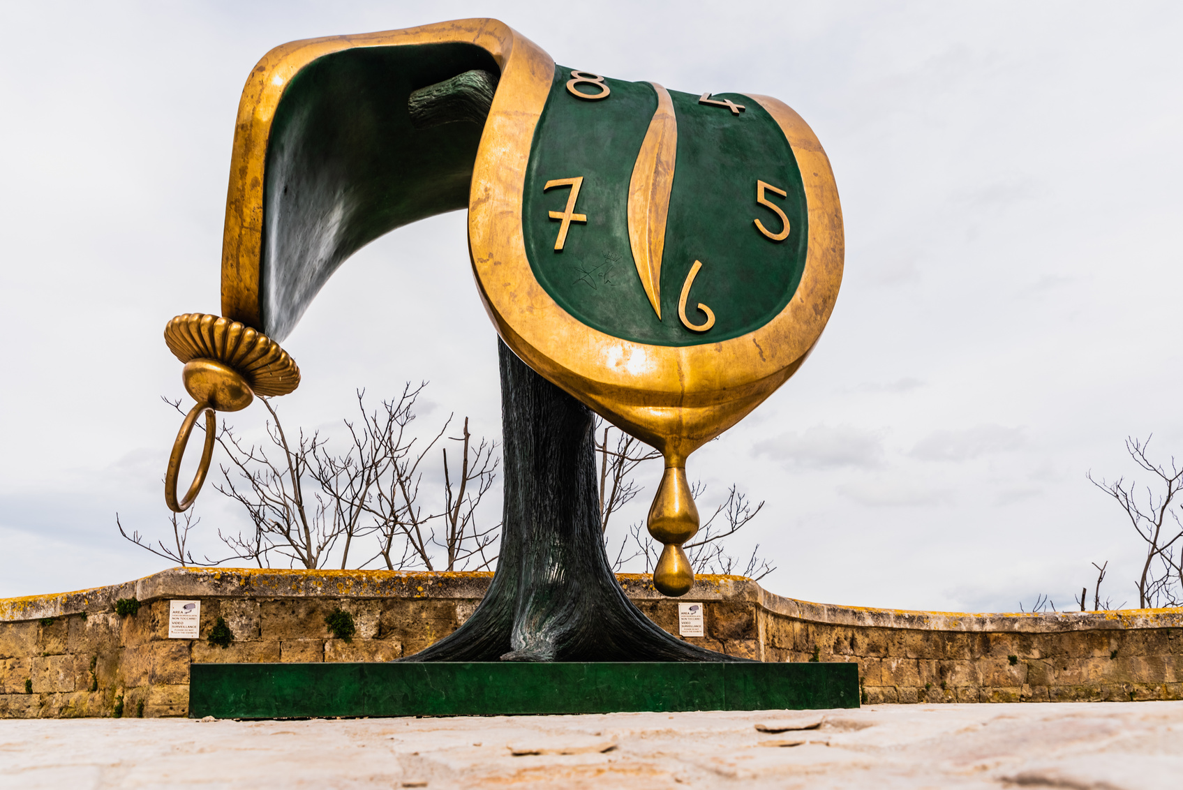 Dalí's Melted Clock Sculpture